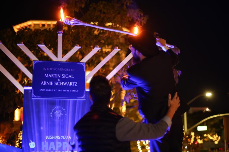 Hanukkah celebrated at Culver Steps